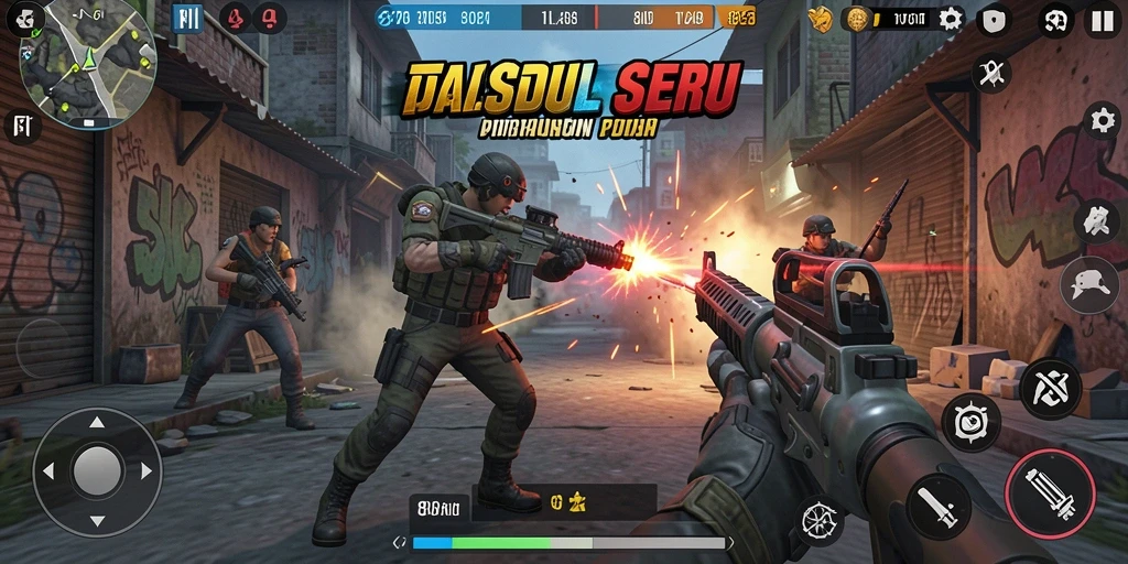 Tampilan seru dari gameplay TPS di 8II.