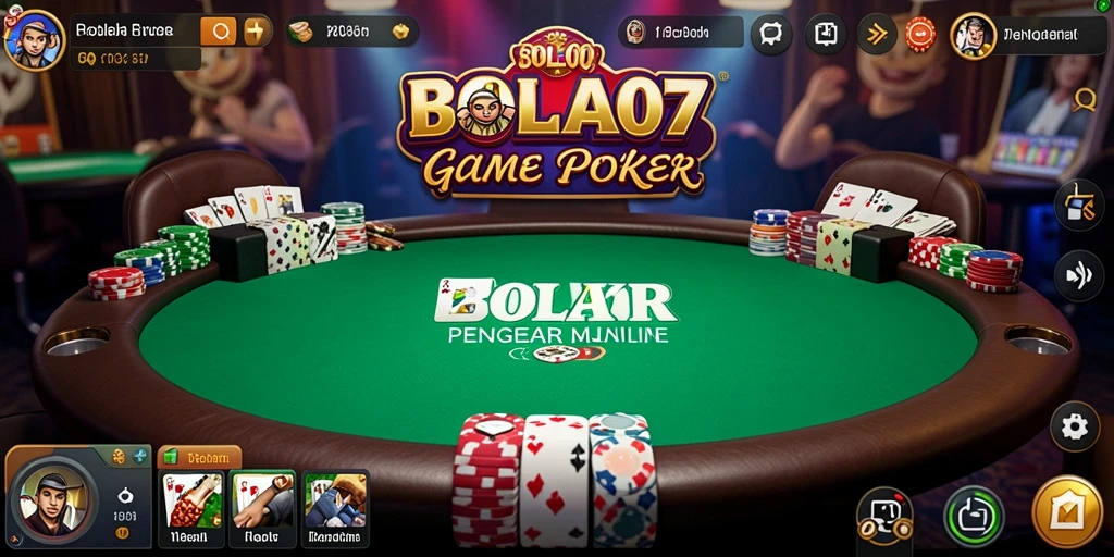 Screenshot utama <strong>BOLA07</strong> menampilkan gameplay Poker yang seru.