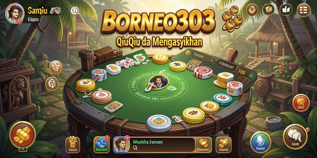 Tampilan gameplay QiuQiu yang seru dan mengasyikkan.