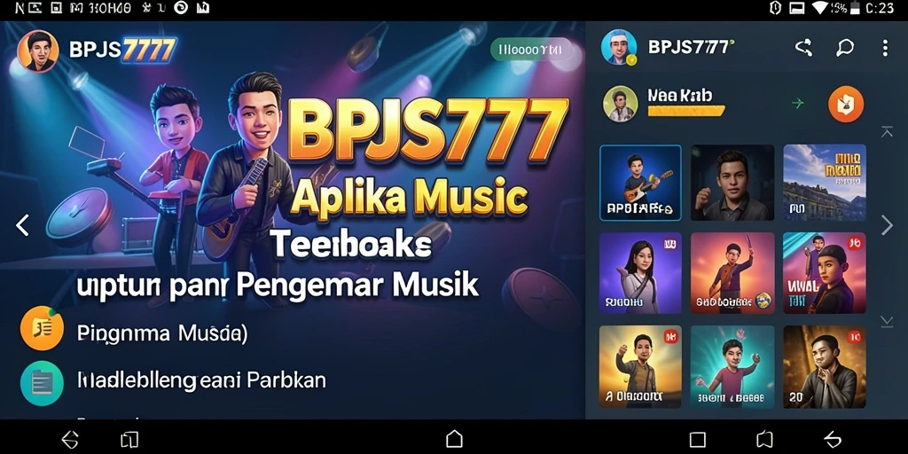Tampilan gameplay BPJS777 yang menampilkan koleksi musik lengkap.