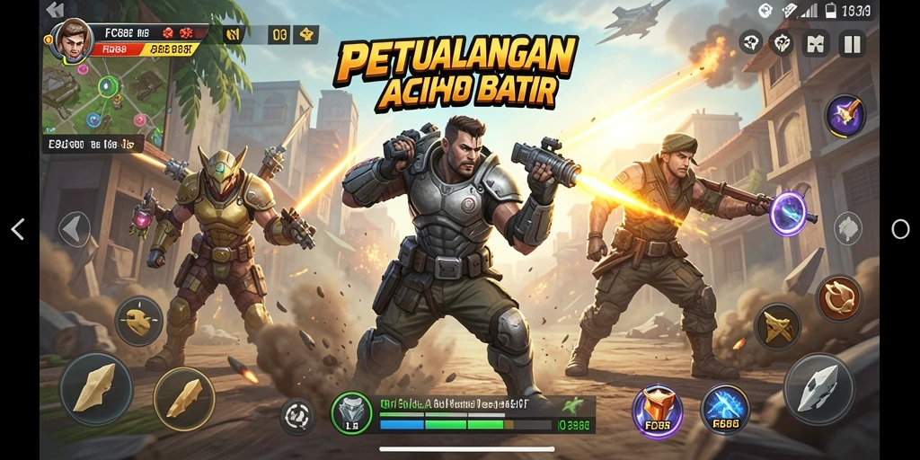 Tampilan gameplay FC888 yang mendebarkan dalam dunia ARPG yang luas.