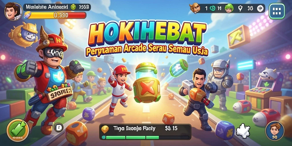 Tampilan gameplay seru HOKIHEBAT yang penuh warna dan menarik