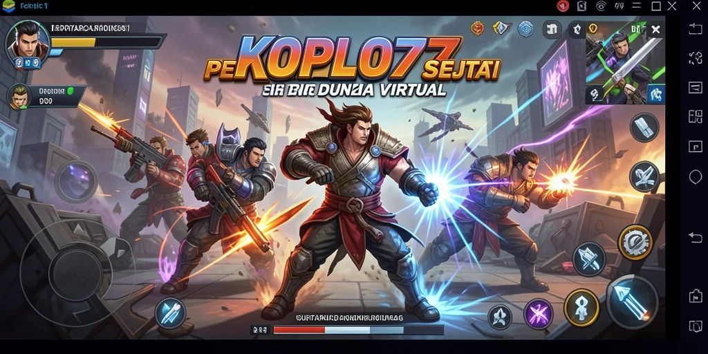 Tampilan gameplay KOPLO77 dengan pertarungan yang mendebarkan.