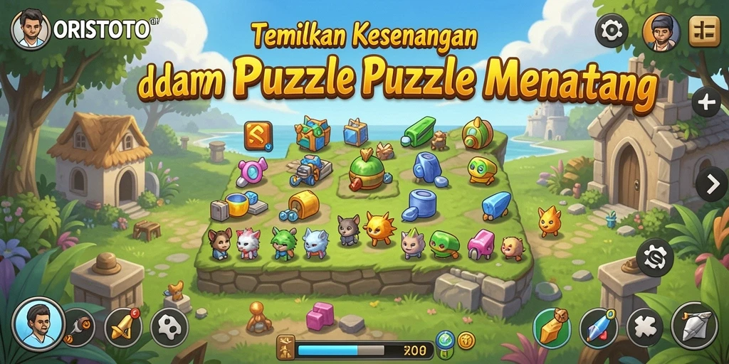 Tampilan menarik dari gameplay <strong>ORISTOTO</strong> yang menantang dan seru.