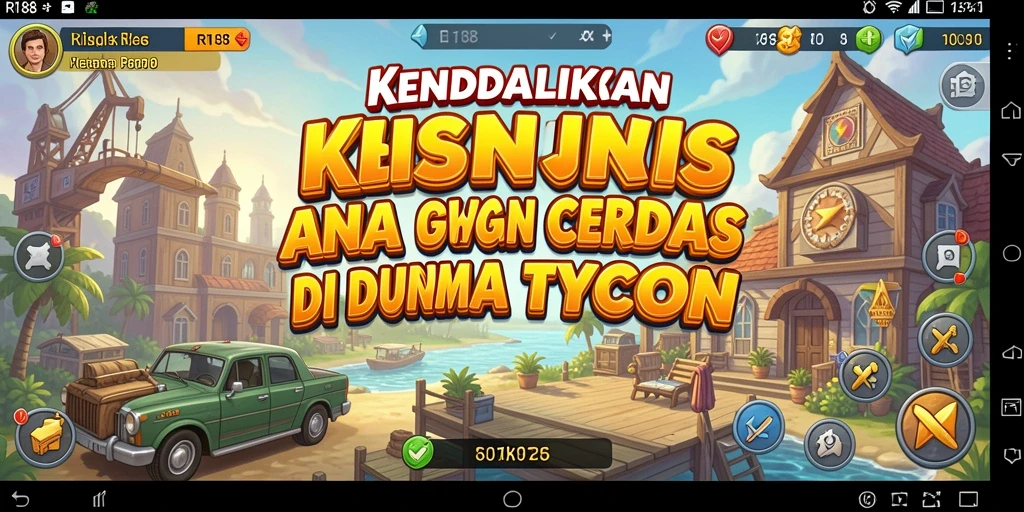 Tampilan permainan Tycoon yang seru dan grafis menarik.
