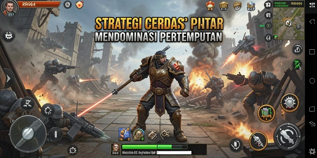 Tampilan gameplay menegangkan di RR44 dengan strategi yang mendalam.