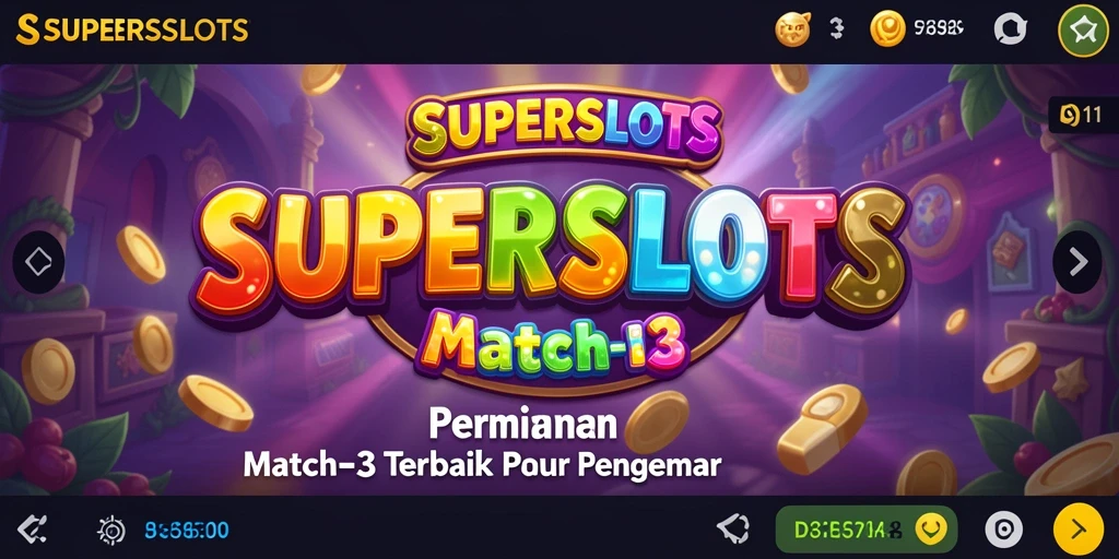 Tampilan gameplay menarik dari SUPERSLOTS dengan grafis cerah.
