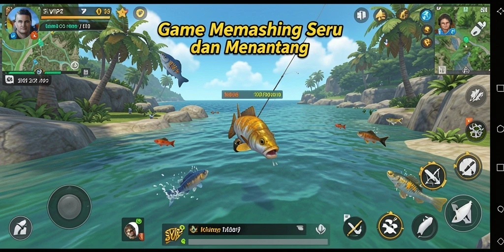 Gameplay memancing yang menakjubkan dan mendebarkan.