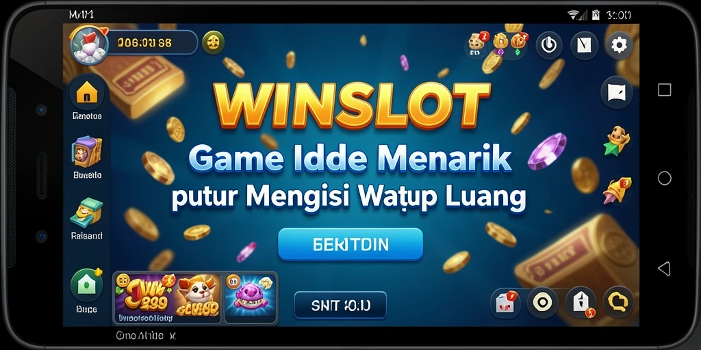 Tampilan gameplay <strong>WINSLOT</strong> yang menarik dengan berbagai slot tersedia.